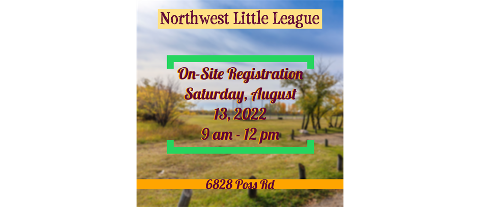 ON-SITE Registration starts this Saturday! (8/13/22)