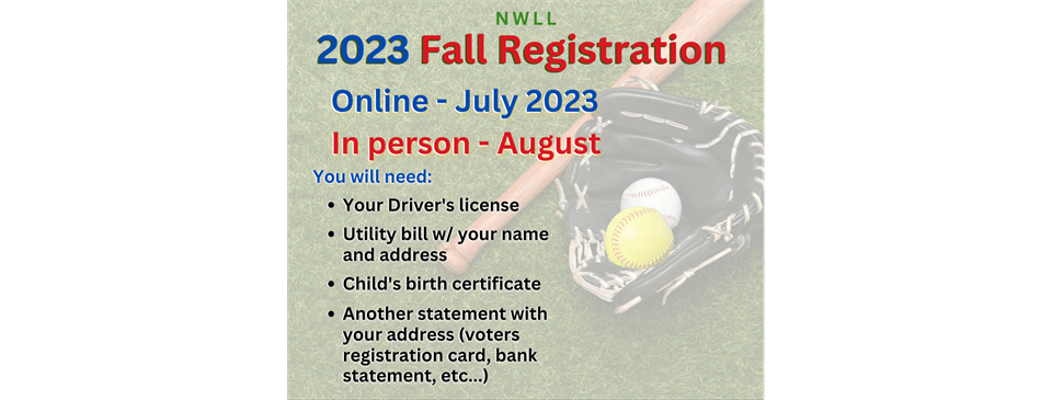 Fall Registration
